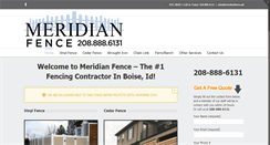 Desktop Screenshot of meridianfence.net