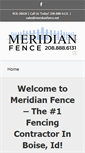 Mobile Screenshot of meridianfence.net