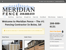 Tablet Screenshot of meridianfence.net